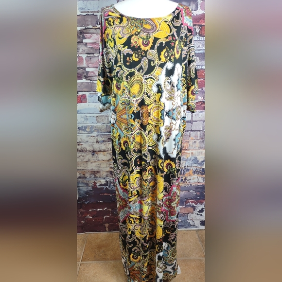 Tiana B. Paisley/Floral Print Stretch Knit Dress - Picture 7 of 9